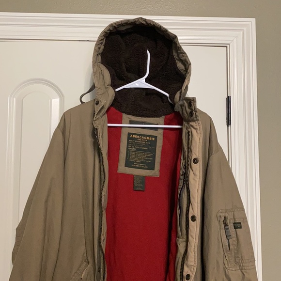 Abercrombie and Fitch military jacket with hood - Picture 3 of 4
